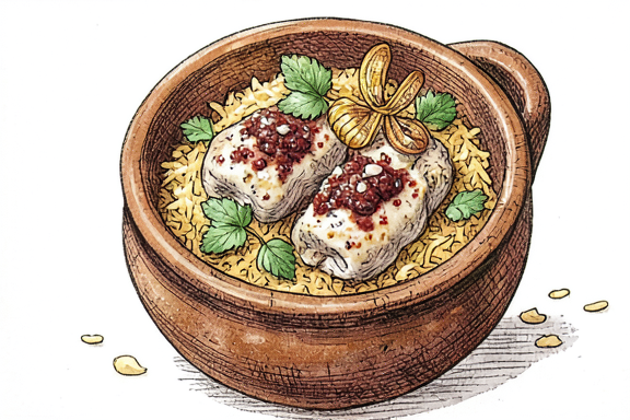 Хайдарабадский куриный бирьяни